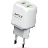 Airox 2.4A Fast Wall Charger With C Type Cable (AD-18) - White (Variant)
