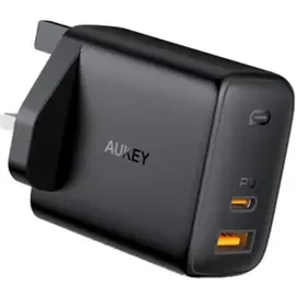 Aukey OMNIA Mix 65W Dual-Port PD Charger - Black