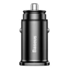 Baseus Circular Dual USB Car Charger (30W) - Black (Variant)