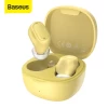 Baseus WM01 Encok True Wireless Bluetooth Earphones - Yellow (Variant)